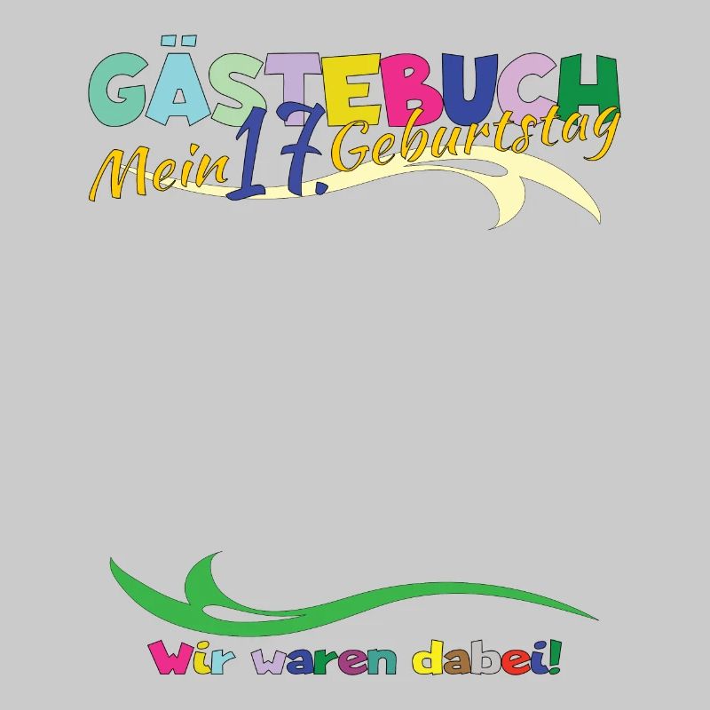 17. Geburtstag Mädchen & Junge Gästebuch