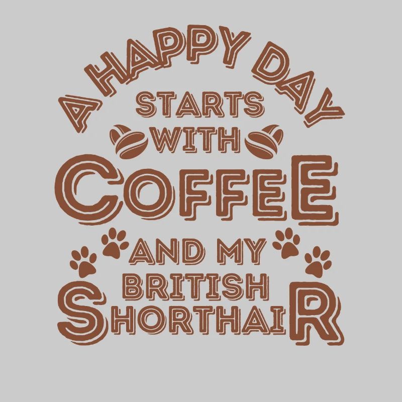 Britisch Kurzhaar Katze Kaffee Cafe