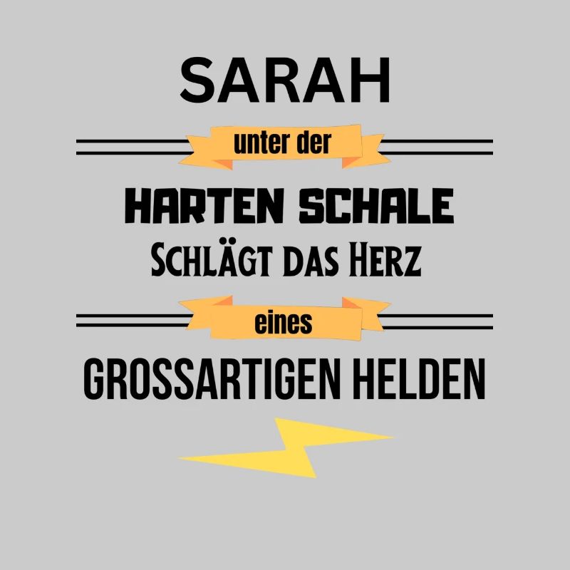 Sarah unter harte Schale eines Großartigen Helden