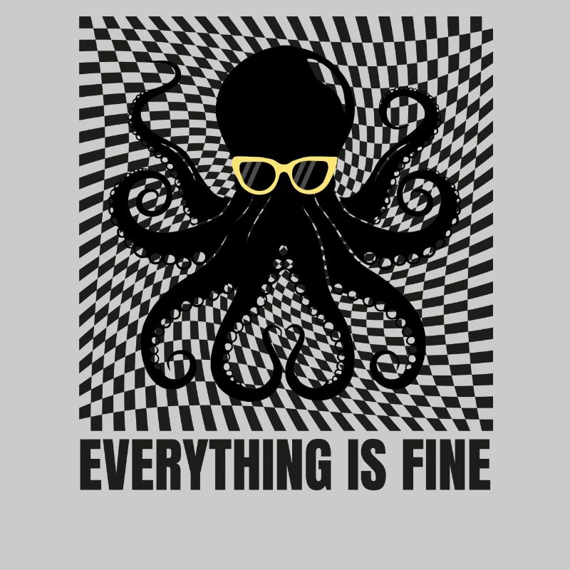 Everything is fine Krake Sonnenbrille