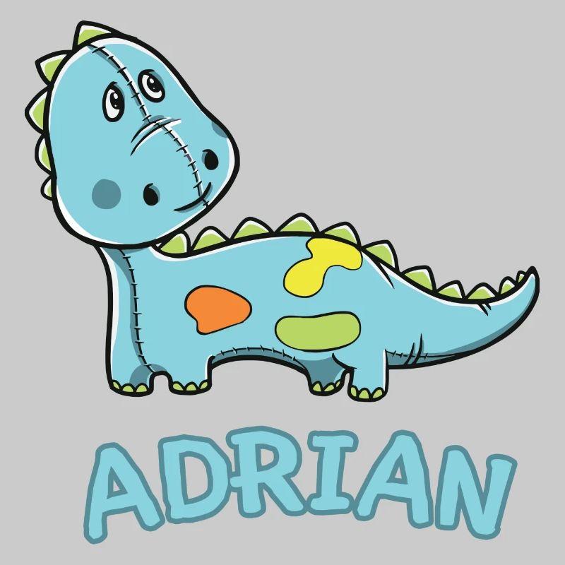 Dinosaurier lustig Kind Adrian Geschenk Geburtstag