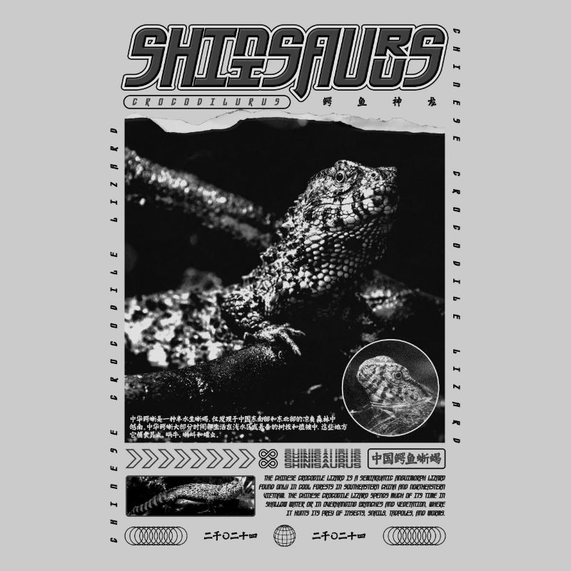 Chinesisches Krokodil Eidechse Shinisaurus Crocodilurus