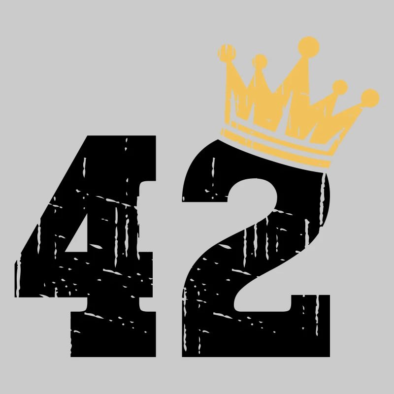 42 Couronne 42e anniversaire 42 ans