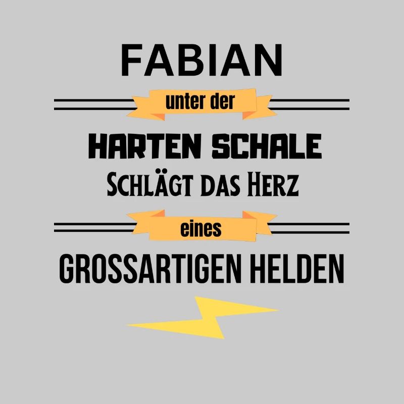 Fabian unter harte Schale eines Großartigen Helden