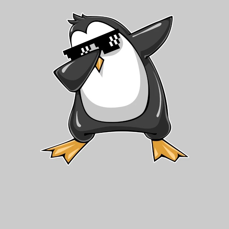 Dabbing Penguin, Cool Dab Dance Cartoon, Dancing