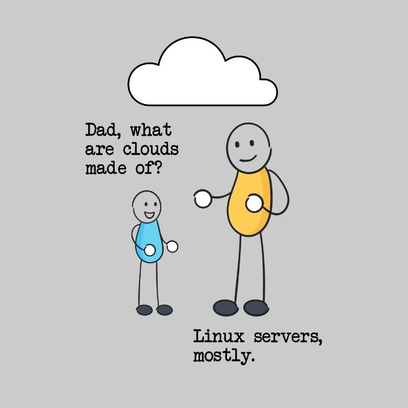 De quoi sont faits les nuages? Serveurs Linux principalement!