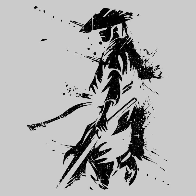 Retro Samurai Krieger Japanischer Samurai Ronin