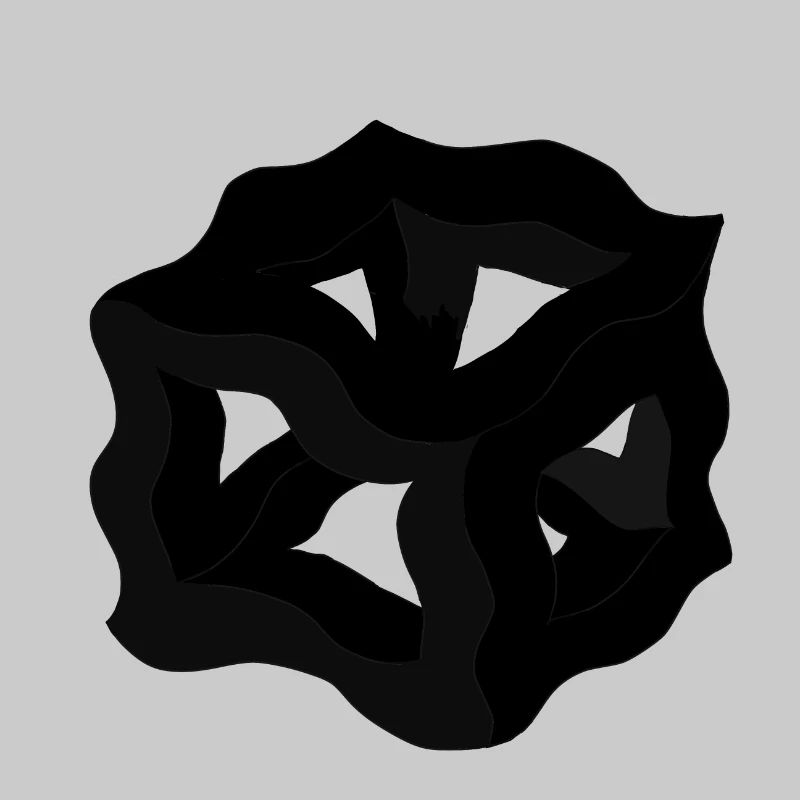 Cube de rêve ou Cube de Platon Noir