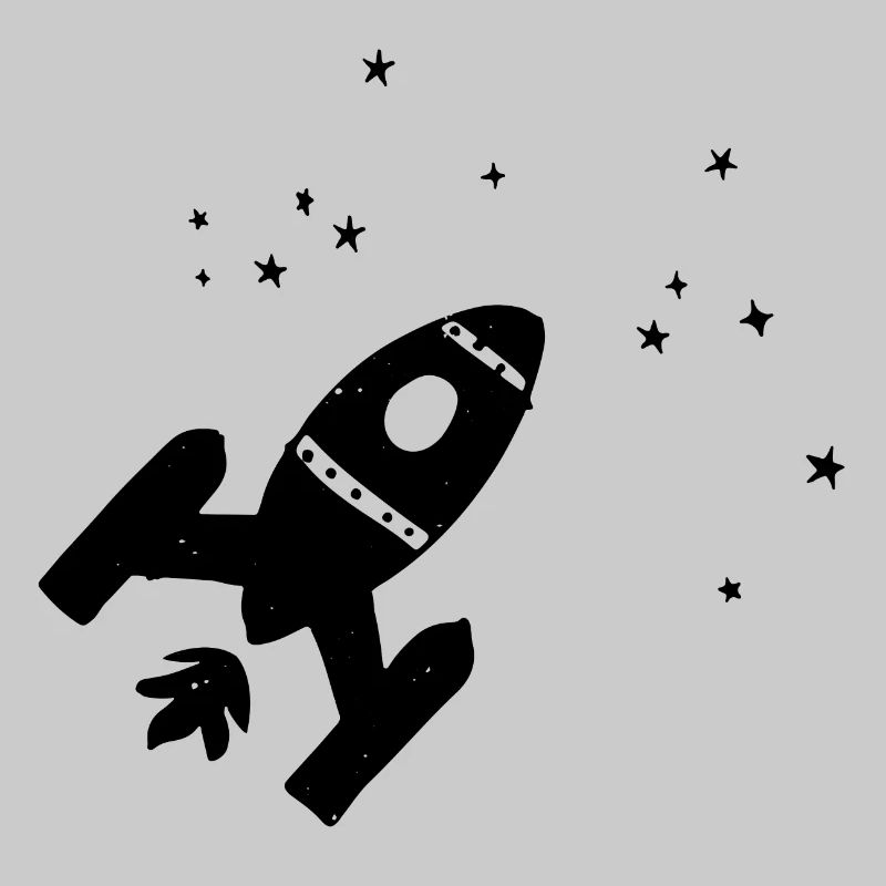 Fusée étoiles espace