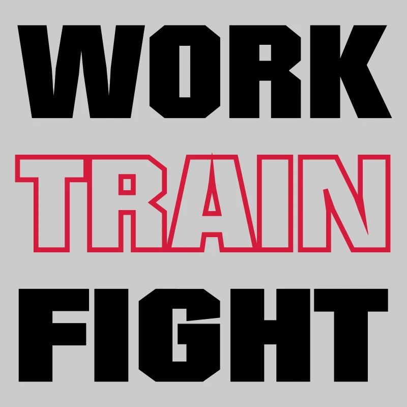work train fight farbig