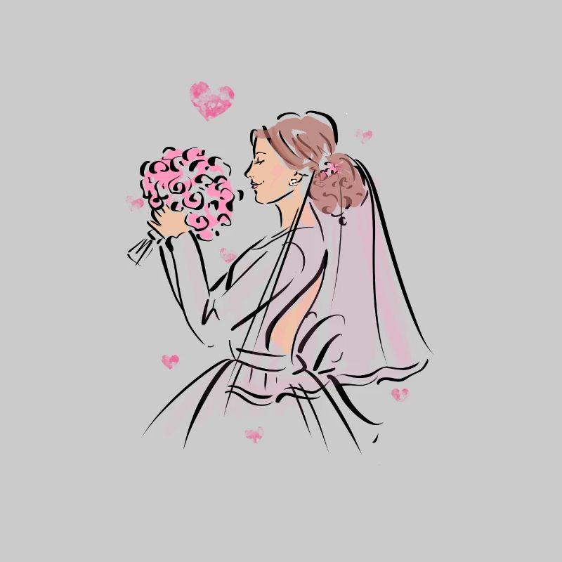 Sposa con bouquet da sposa