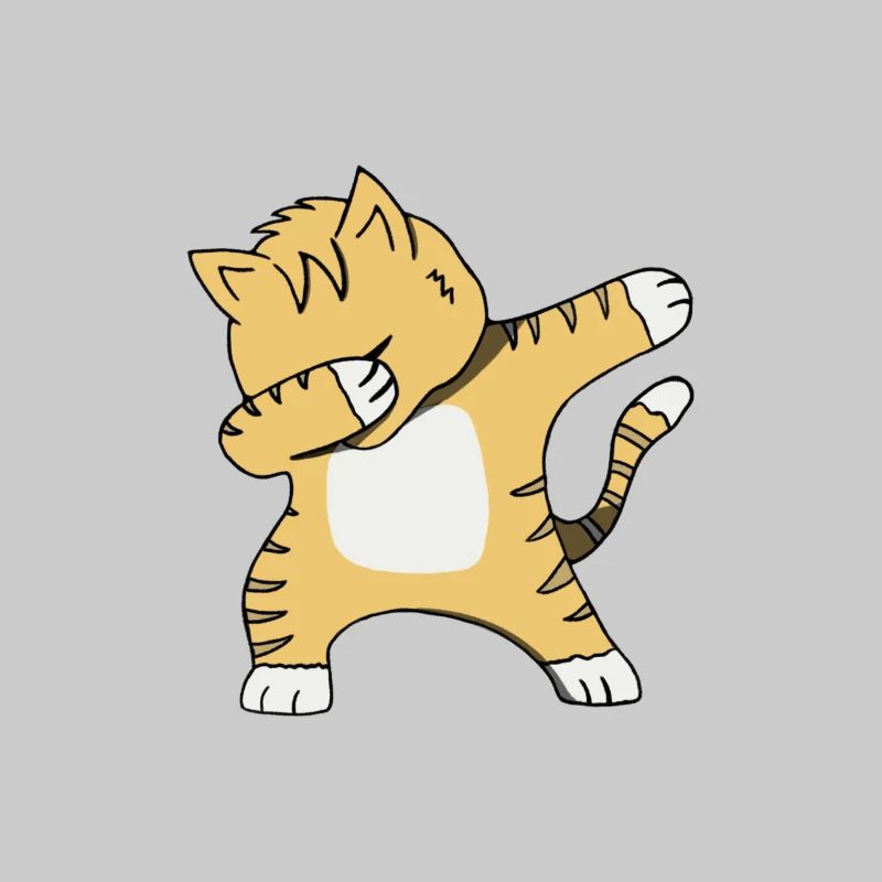 Funny Cat Dabbing Dance Gift Cute Cats Dab