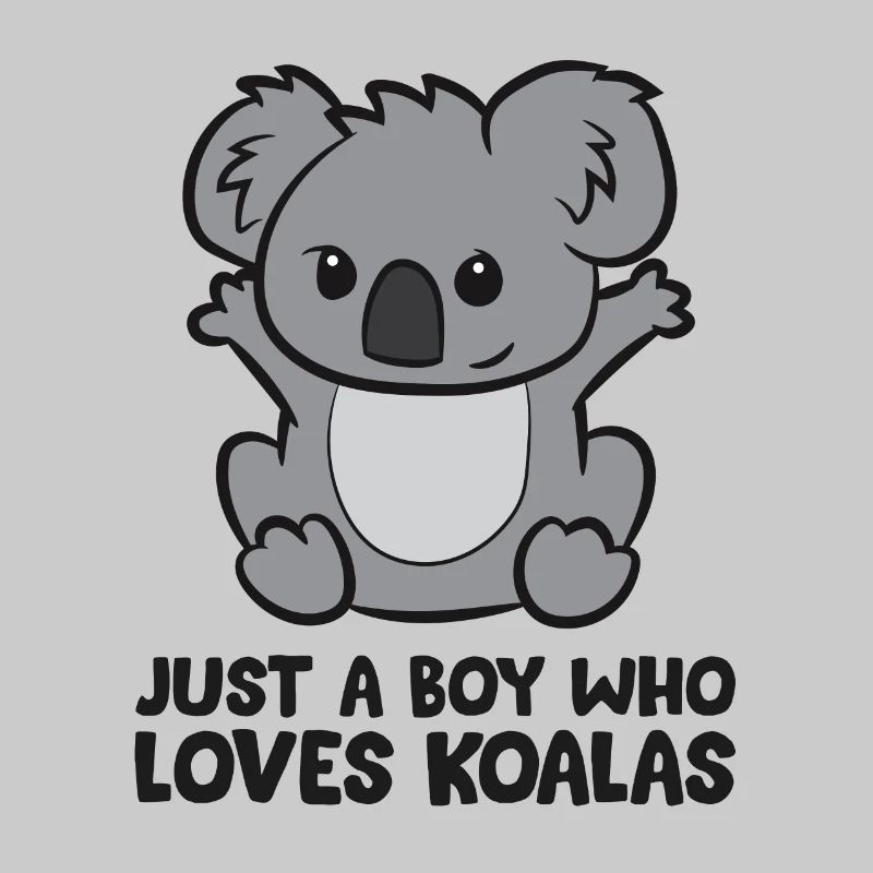 Koala Boy Nur ein Junge, der Koalas liebt