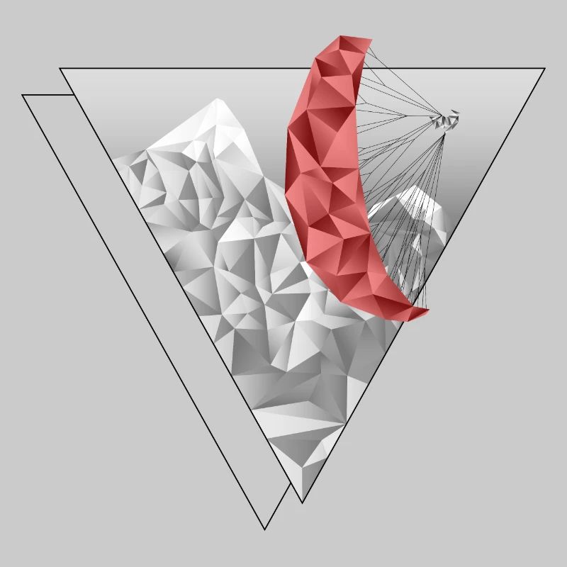 Polyscope Paraglider red