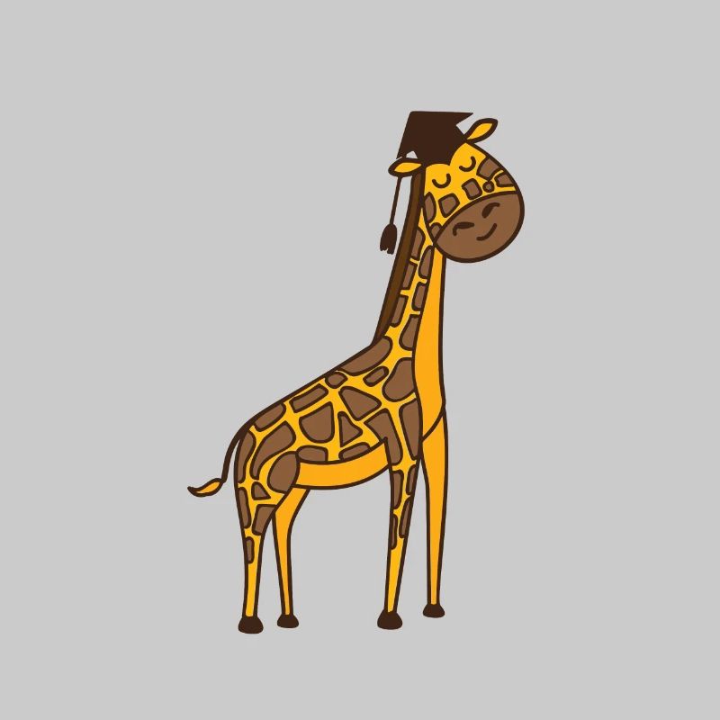 Giraffe Diploma Bachelor Master Graduation Gift
