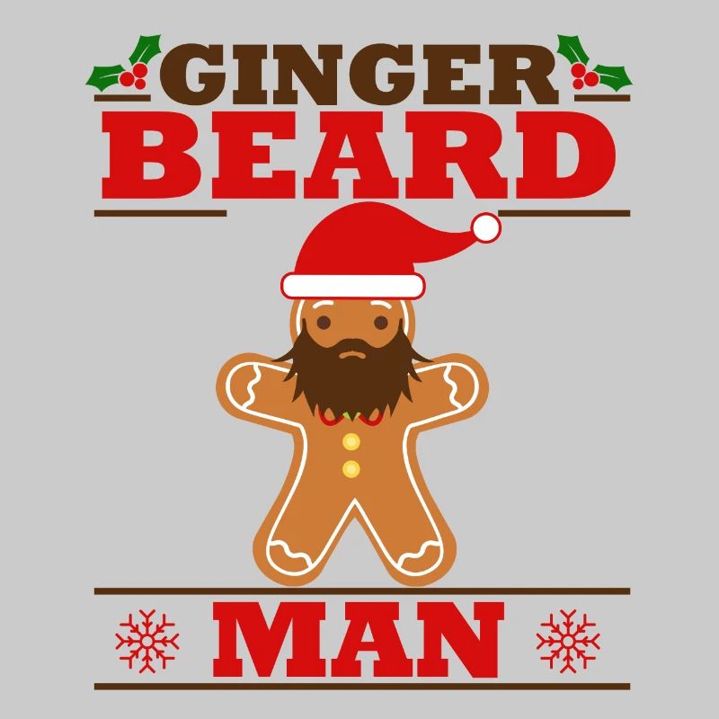 Gingerbread man beard version Advent Christmas