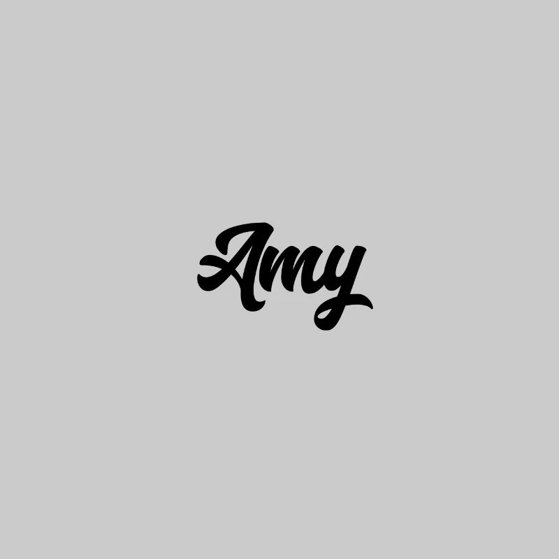 Amy Custom Text Birthday Name