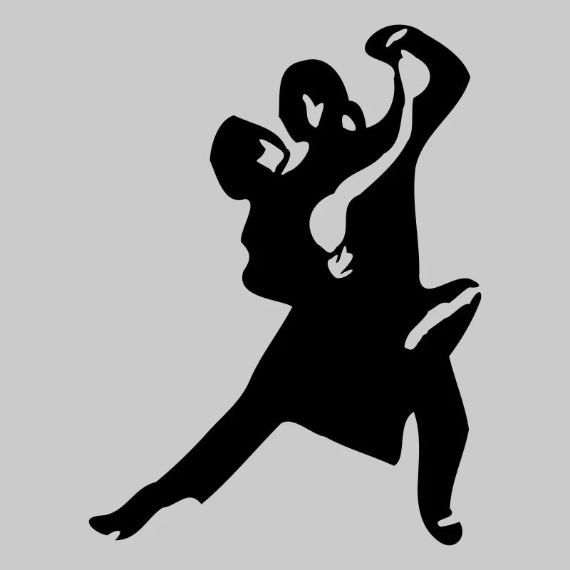 Figure tango dancing couple