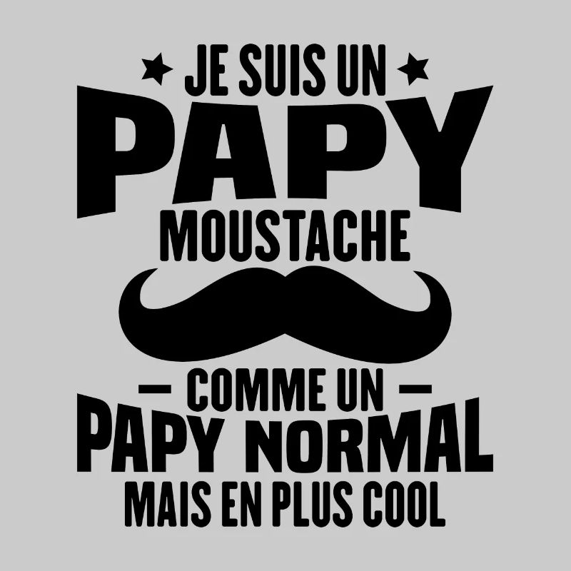 Un papy moustache comme un papy normal