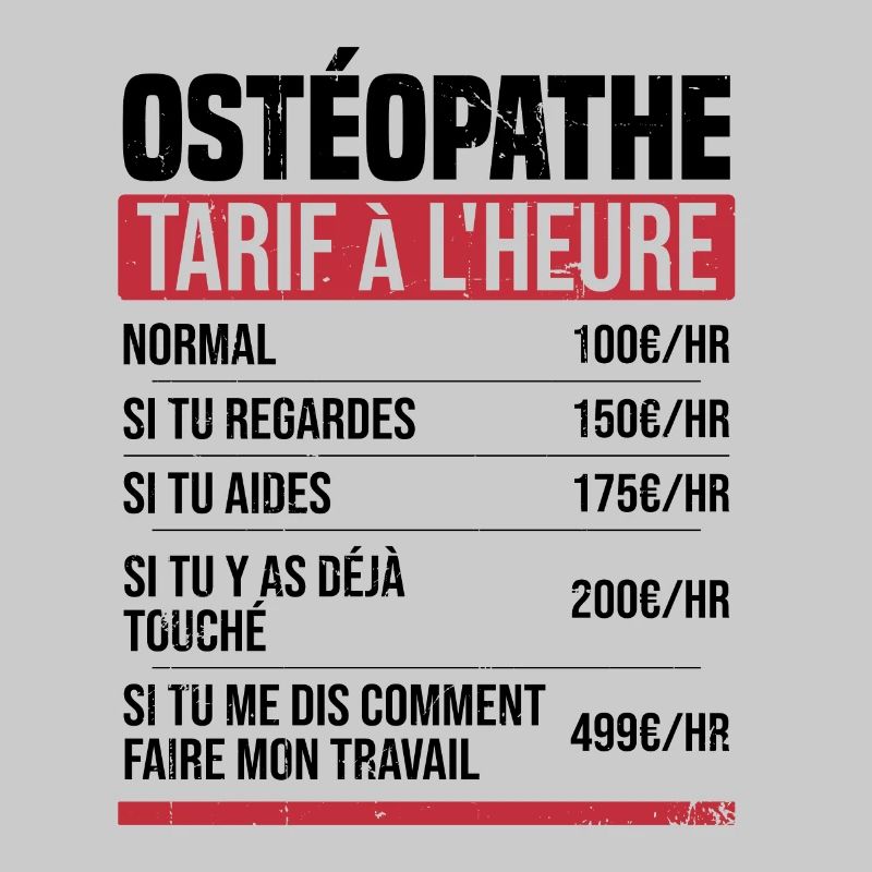 Osteopath Stundensatz Geschenkidee Humor