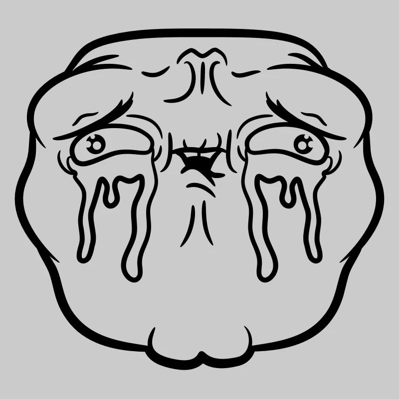 Weeping sad face tears unhappy