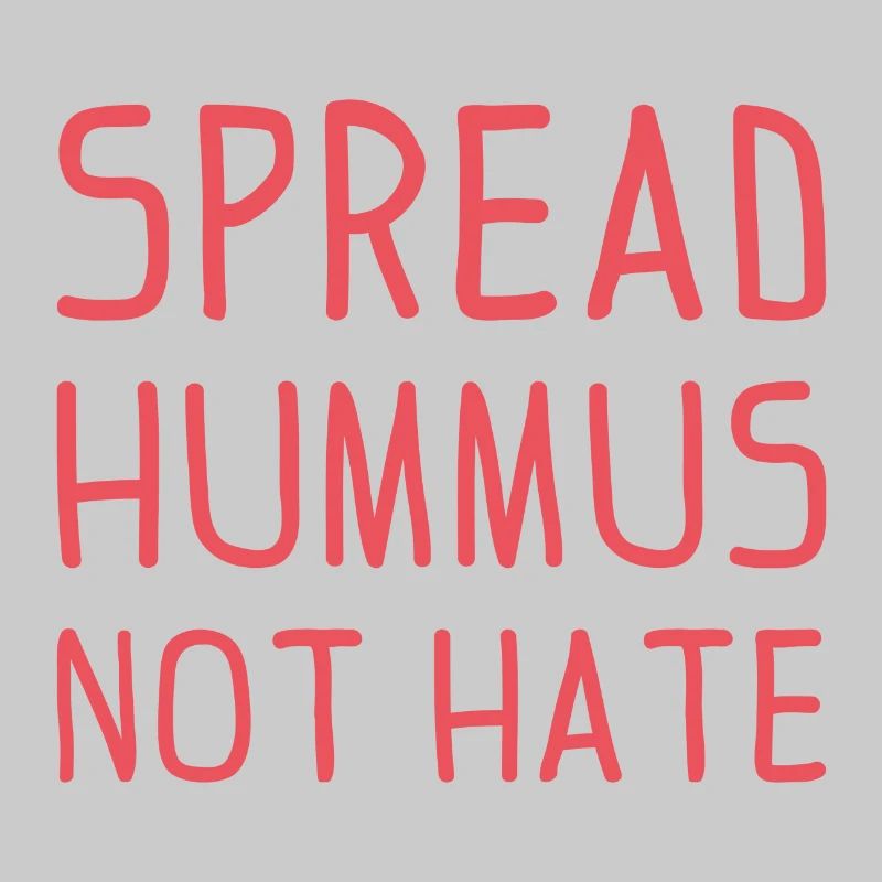 Spread hummus not hate vegan gift