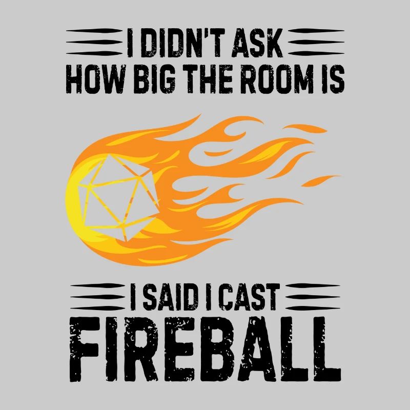 Fireball Geschenk Nerd Spruch Witz