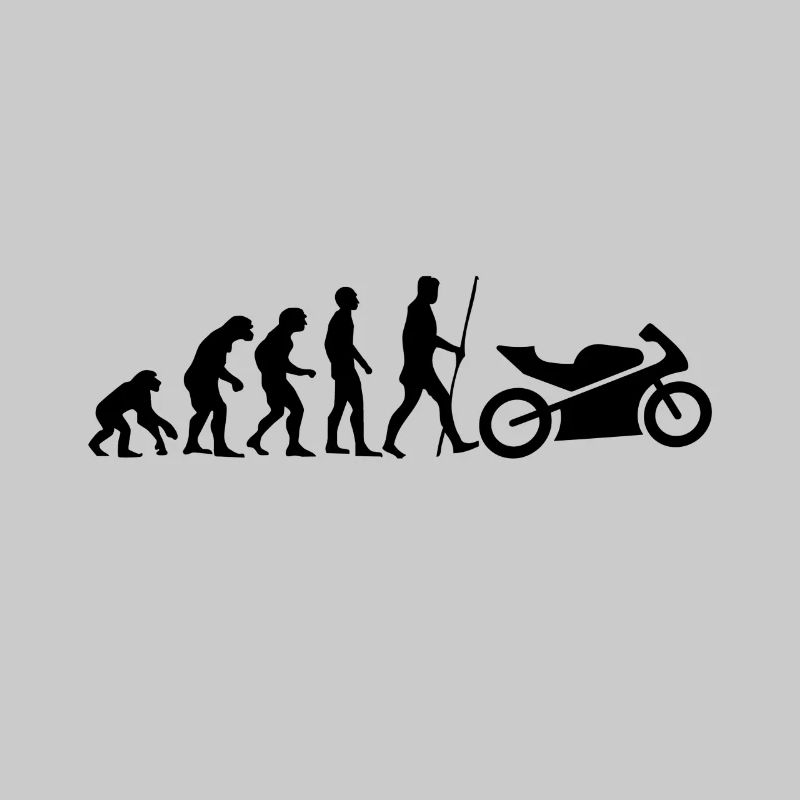 L'évolution de l'humanité est la moto