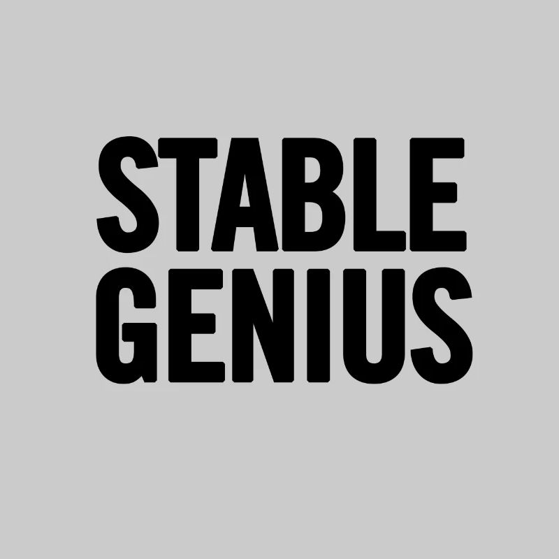 Stabil Genius Schwarz