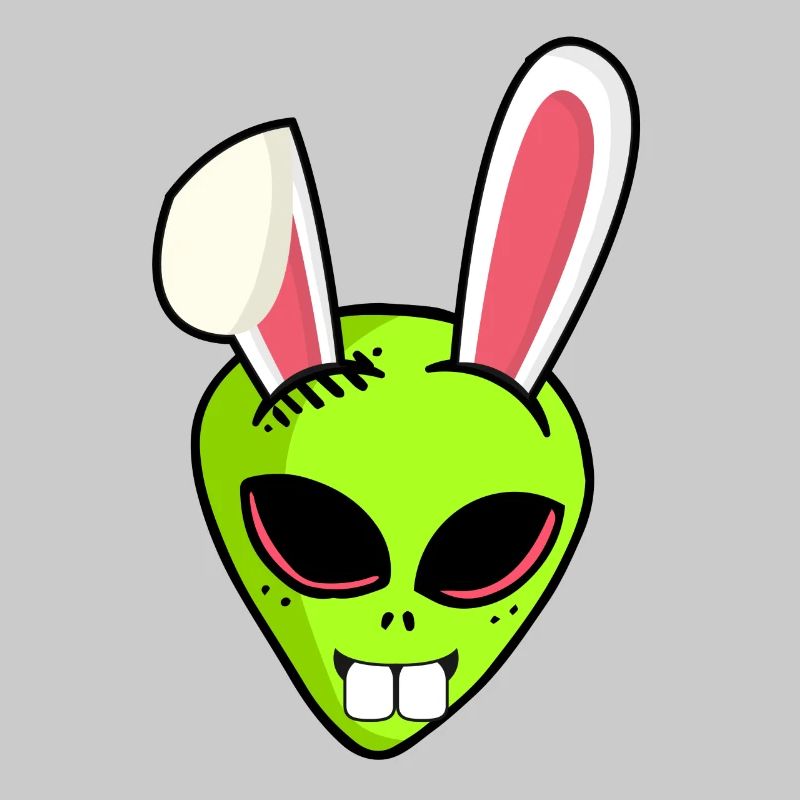 Alien alien Easter bunny Easter gift Ha