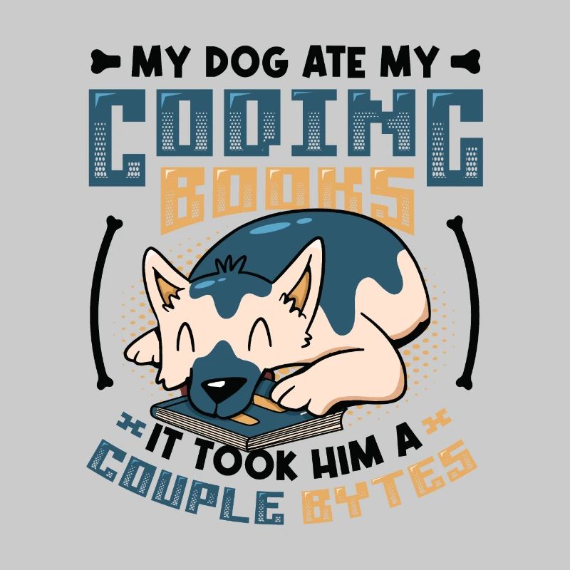 Hund Bytes Code Computer Scherz Programmierung