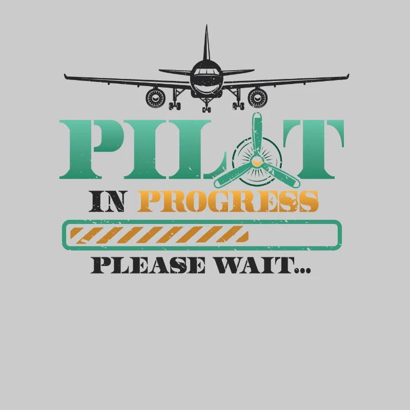 Pilot In Arbeit, Bitte Warten, Flugzeugtraining
