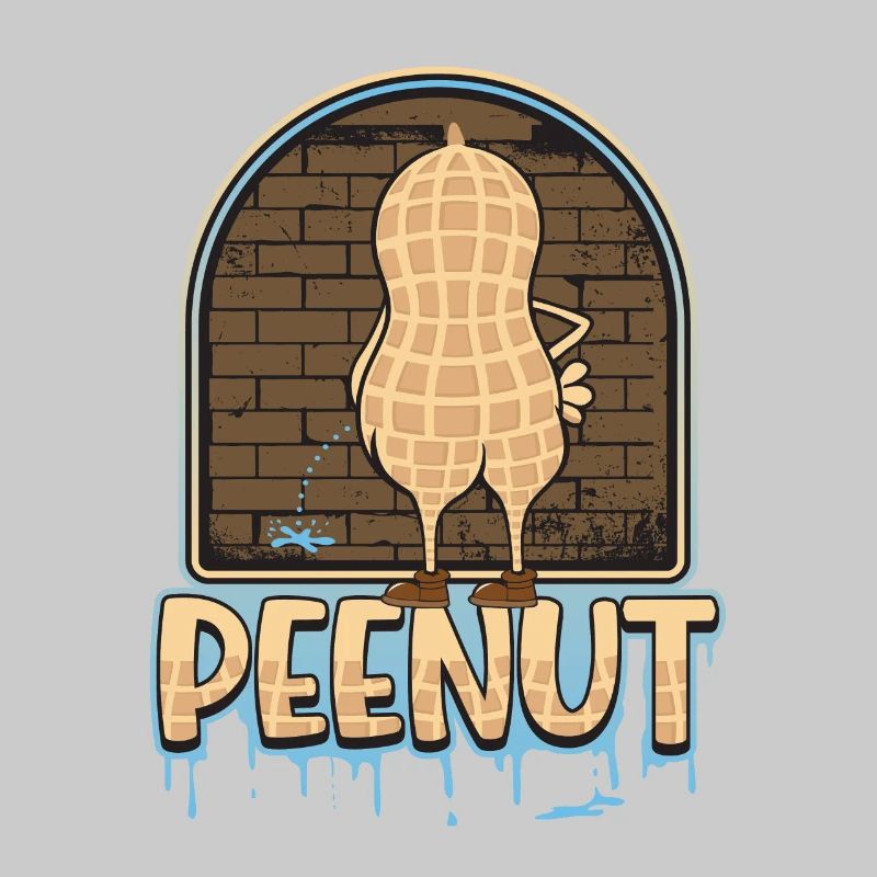 Peenut, funny peeing peanut