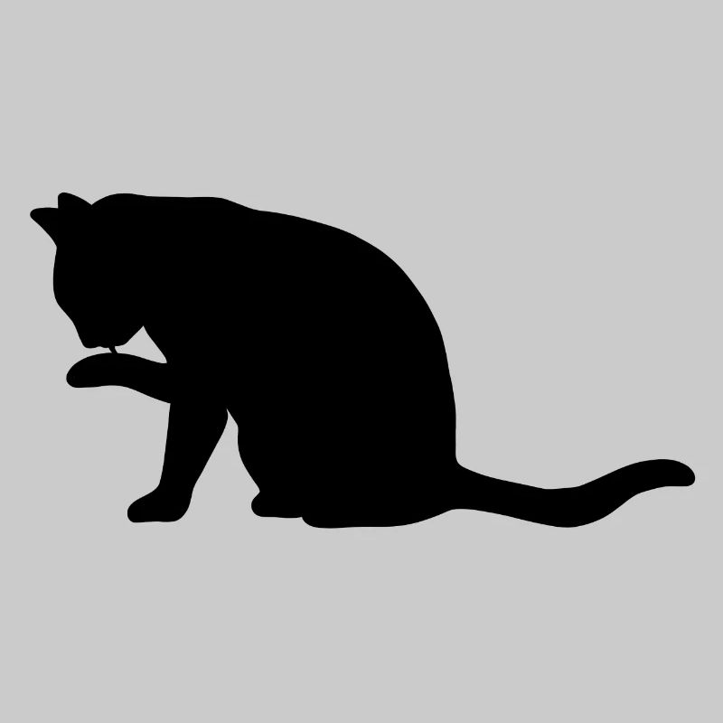 Patte de chat lèche