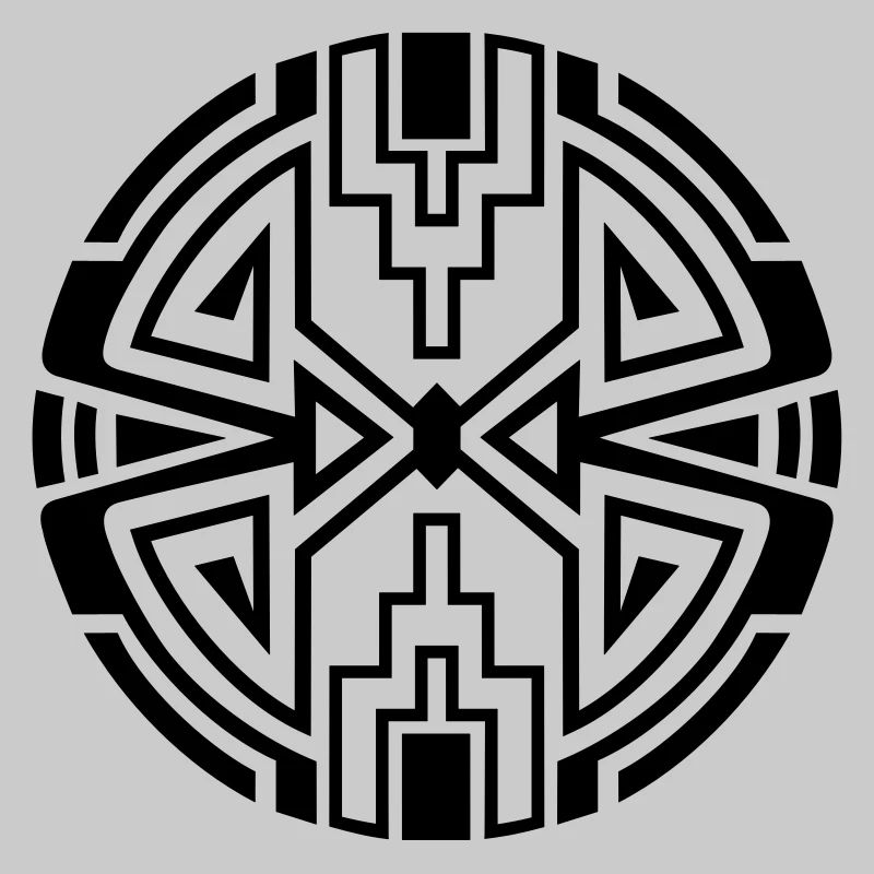 Native circle symbol, arrows & diamond - Intention