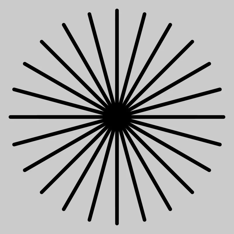 Lines Circle Sun Rays