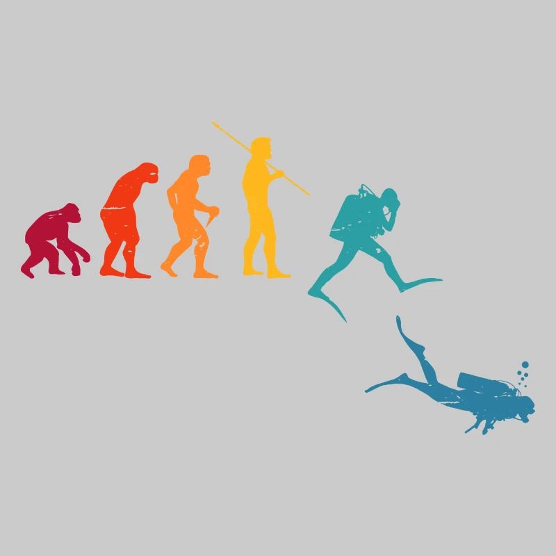 Evolution Graphic Diver Diving Scuba Diver Apnoe S