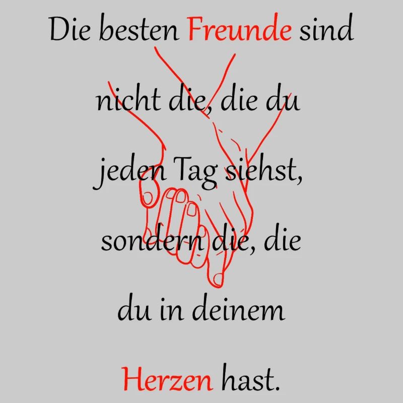 Spruch mit händen
