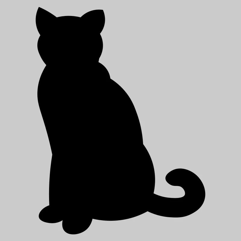Chat noir simple - chat noir simple