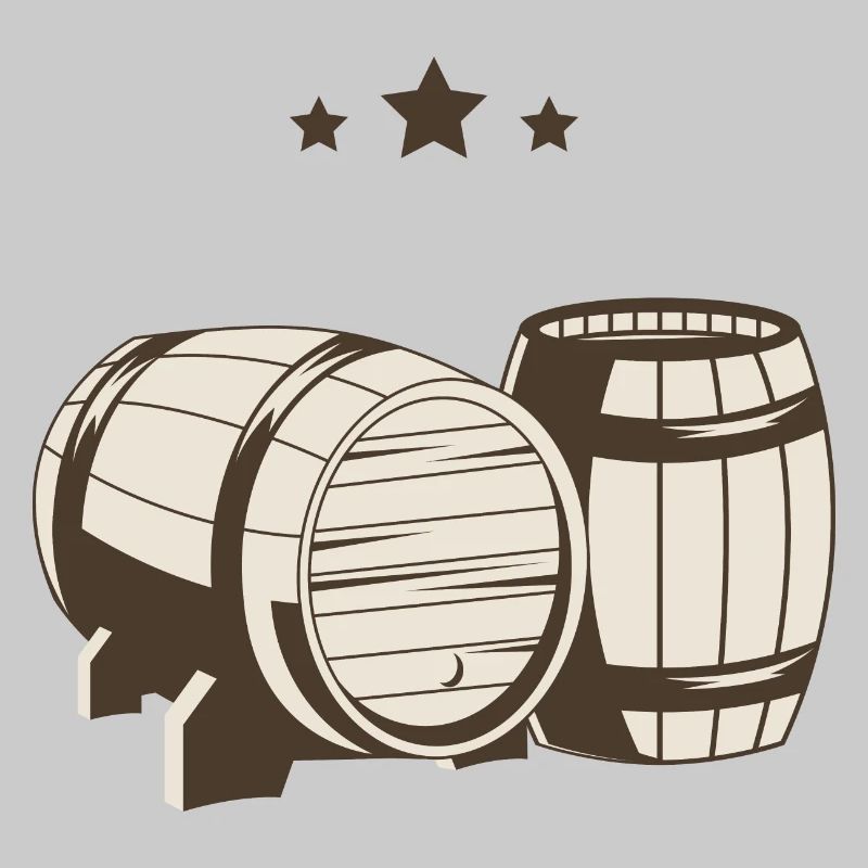 Bierfässer Bier Sterne