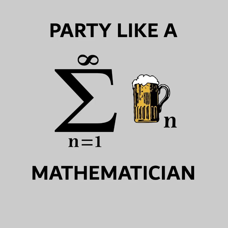 Idée de cadeau de nerd de science de bière de maths