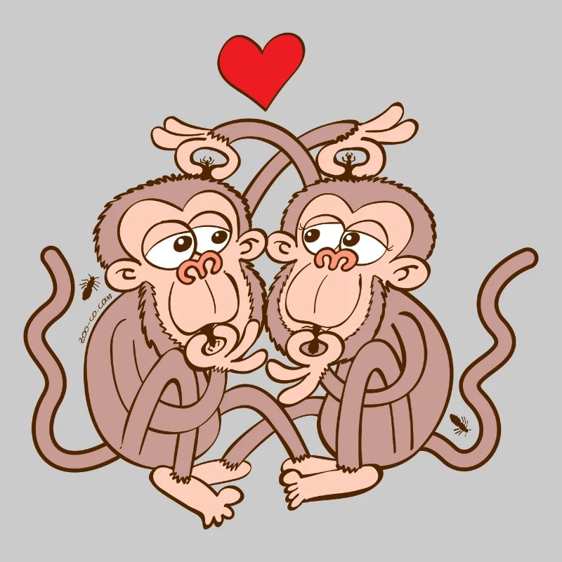 Monkeys Falling in Love while Eating Lice
