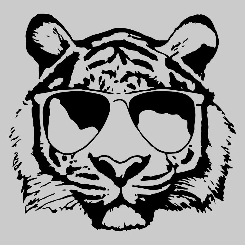 Tiger mit Sonnenbrille Coole Geschenkidee