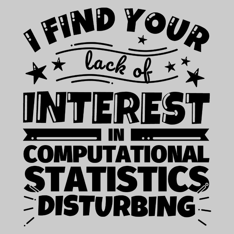 Computer-aided statistics funny gift