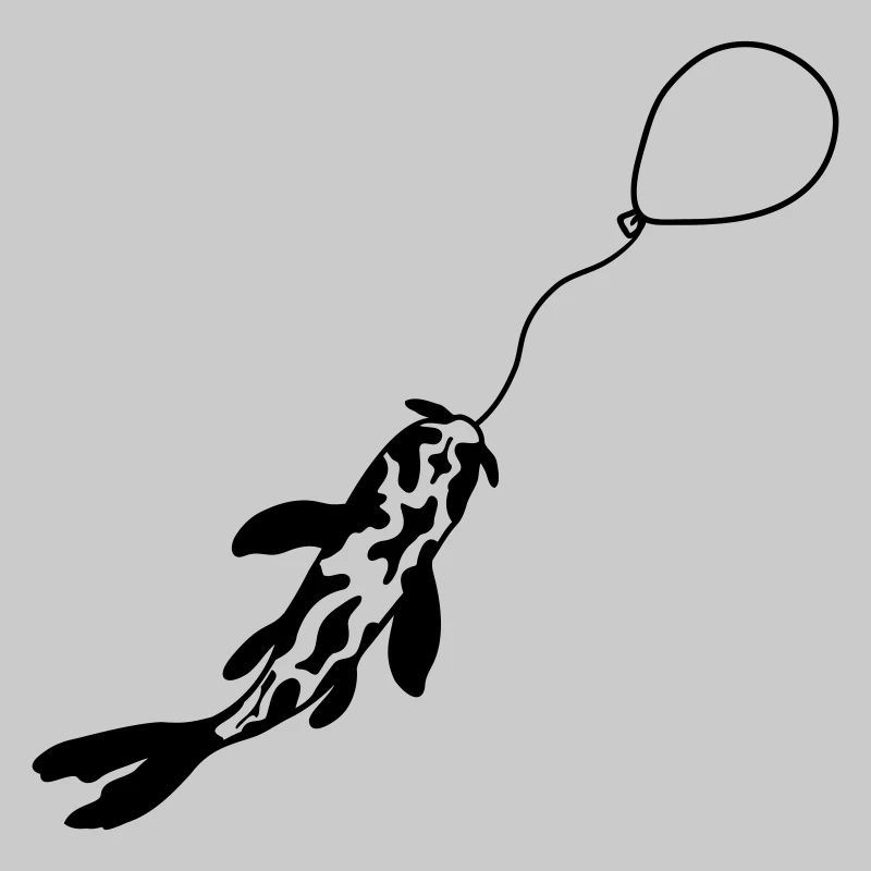 Ballon de poisson Koi pêché