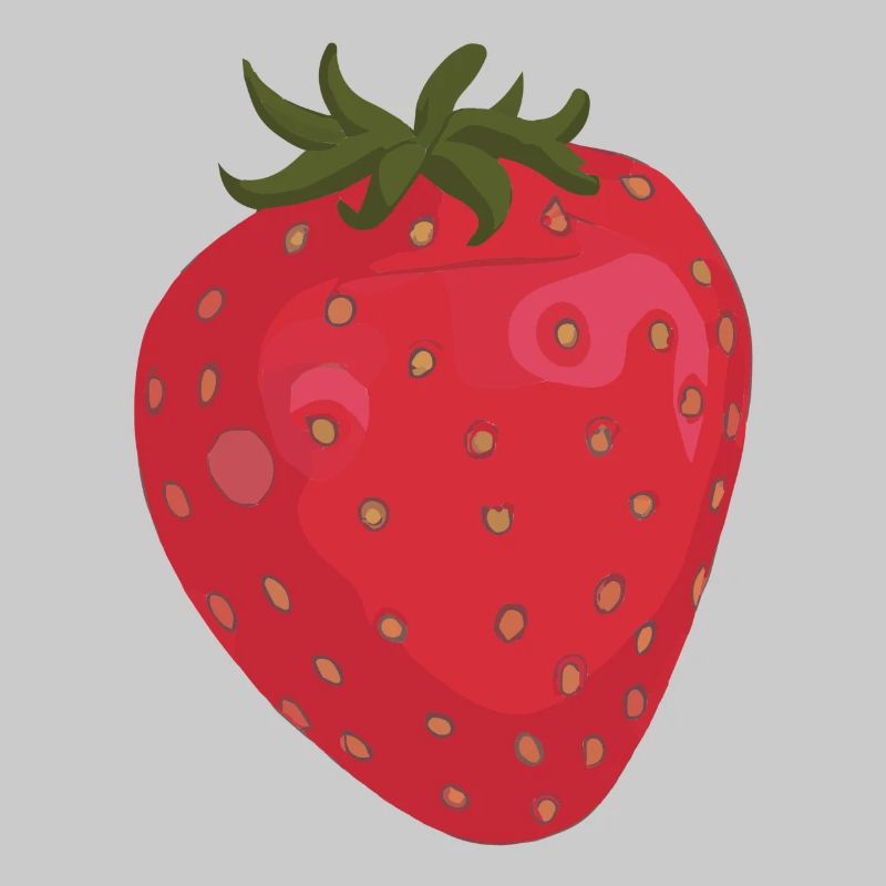 Erdbeere Illustration Geschenkidee