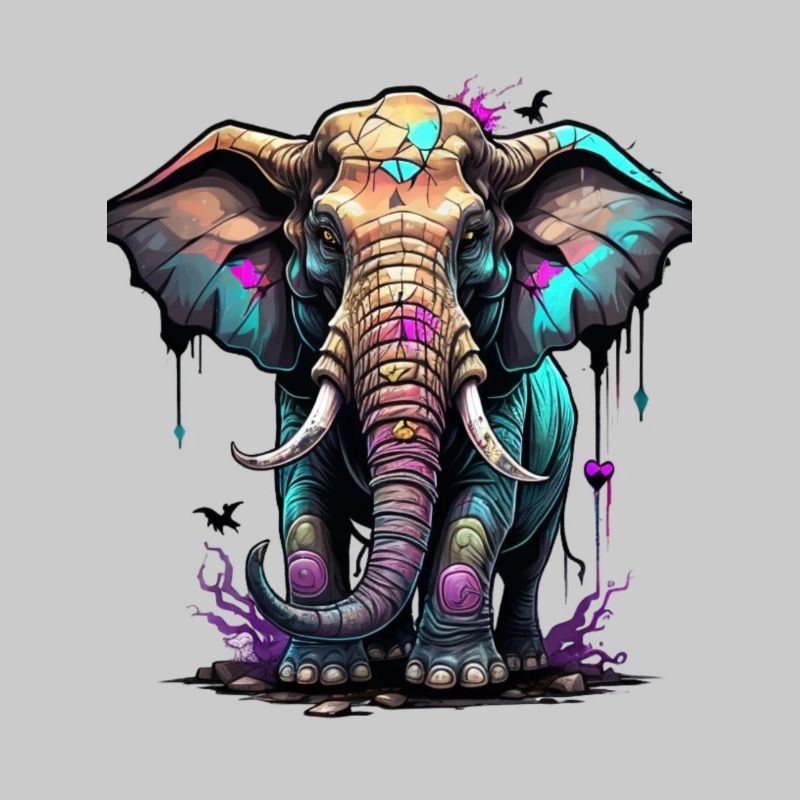 Graffiti Elefant