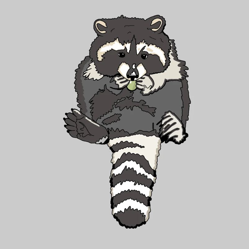 munching dumpy raccoon