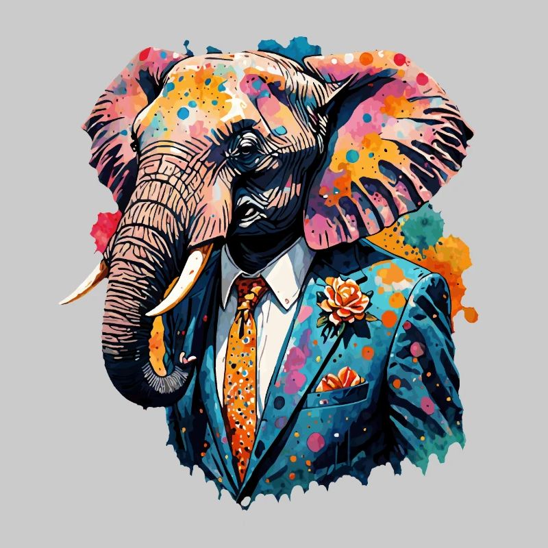 Elephant in a suit