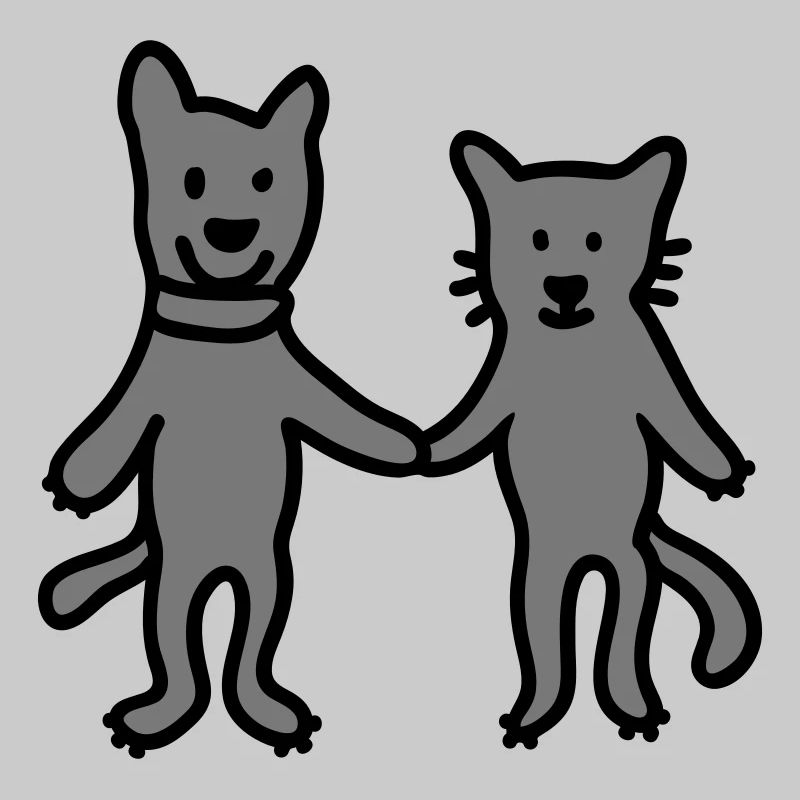 Chien - chat - amis